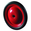 Rad, Rad Ø 180mm, PVC schwarz, Radb. 25mm, Nabenl. 33mm, Gleitlager, Radk. Stahl, Tragkr. 20kg Nr. A70.180