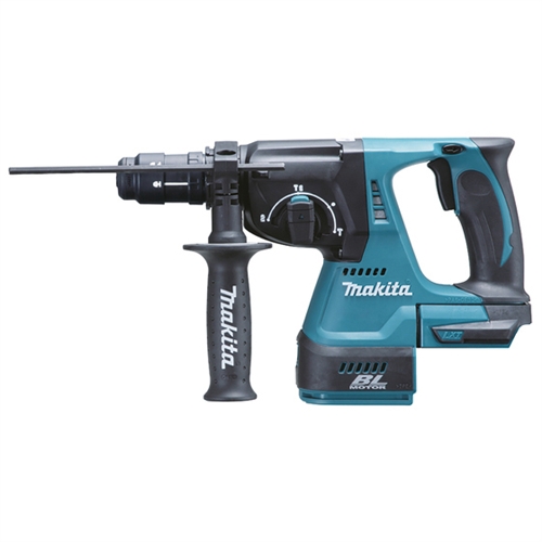 Makita Akku-Kombihammer DHR243Z 18V Li-Ion 2 0 Joul SDS-Plus Gewicht 2 8 Kg ohne Akku und Ladegerät im Karton