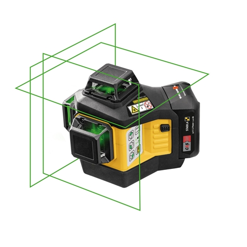 STABILA 12-V-System Kreuzlinienlaser LAX 600 G selbstnivellierend 3 x 360° grüne Laserlinien max. Reichweite: 40m CAS-Akku und