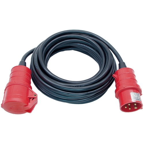 Brennenstuhl CEE Verlängerungskabel IP44 (25m Kabel H07RN-F 5G2.5 5-polig mit CEE Stecker und Kupplung für den Außenbereich IP44 Made in