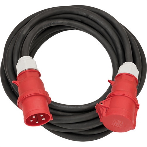 Brennenstuhl CEE Verlängerungskabel IP44 (25m Kabel H07RN-F 5G6.0 400V/32A 5-polig mit CEE Stecker und Kupplung für den Außenbereich