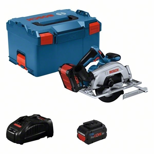 Bosch Akku-Kreissäge GKS 18V-57-2 2 x Akku ProCORE18V 5.5Ah Ladegerät L-BOXX Nr. 06016C1202