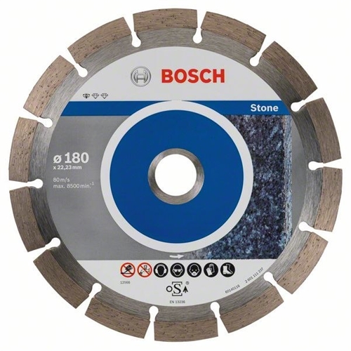 Bosch Diamanttrennscheibe Standard for Stone 180x22 23x2x10mm 10er-Pack Nr. 2608603237