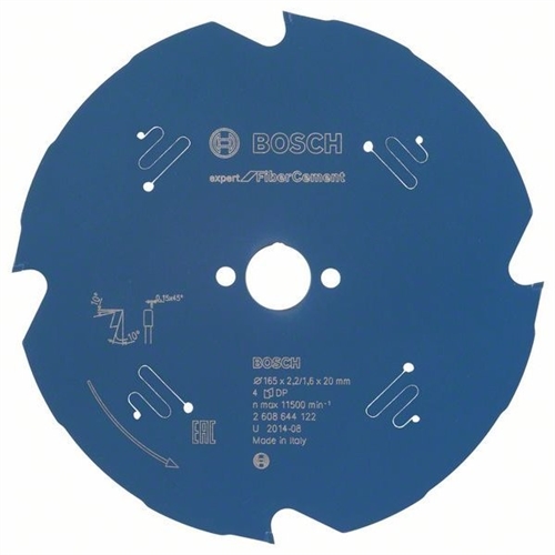 Bosch Kreissägeblatt EXPERT for Fibre Cement 165x20x2 2mm 4 Zähne Nr. 2608644122