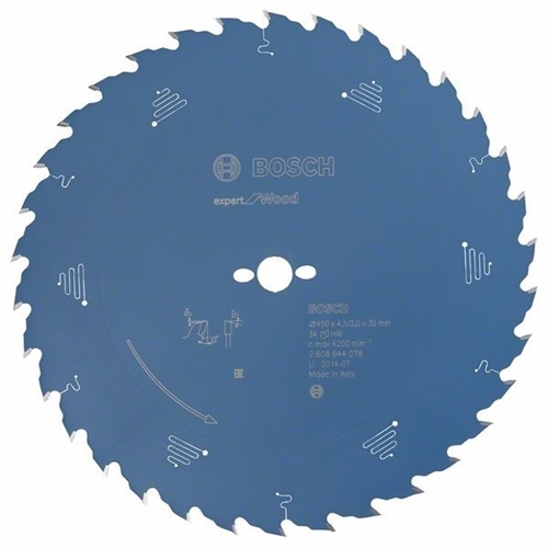 Bosch Kreissägeblatt EXPERT for Wood 450x30x4 5mm 34 Zähne Nr. 2608644078