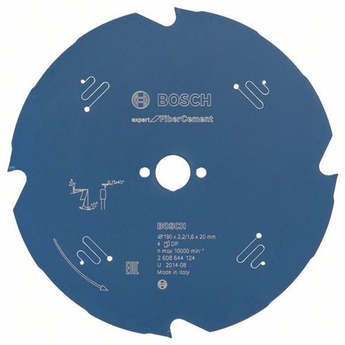 Bosch Kreissägeblatt EXPERT für Fibre Cement 190x20x2 2mm 4 Zähne Nr. 2608644124