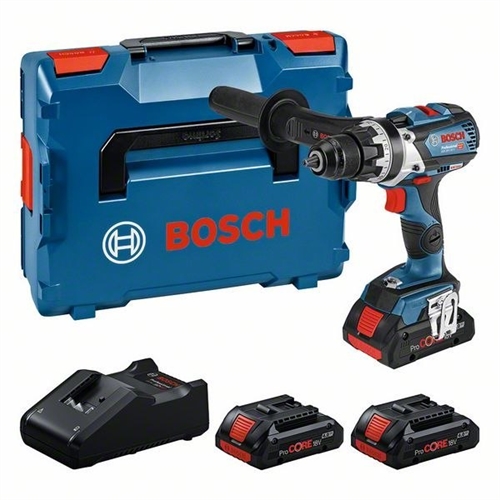 Bosch Professional-Set: Akku-Bohrschrauber GSR 18V-110 C 3 x Akku ProCORE18V 4.0Ah L-BOXX Nr. 0615A5002S