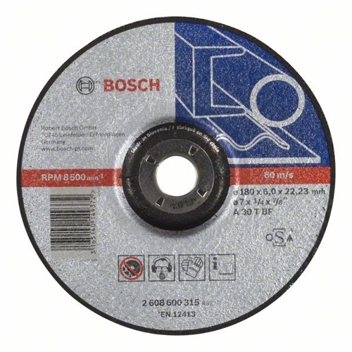 Bosch Schruppscheibe gekröpft EXPERT for Metal A 30 T BF 180mm 22 23mm 6mm Nr. 2608600315