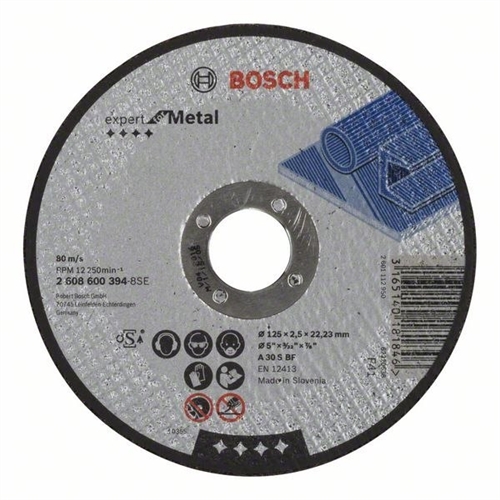 Bosch Trennscheibe gerade EXPERT for Metal A 30 S BF 125mm 2 5mm 1er-Pack Nr. 2608600394