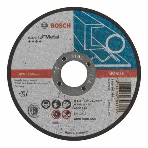 Bosch Trennscheibe gerade EXPERT for Metal AS 30 S BF 115mm 3 0mm 1er-Pack Nr. 2608603395