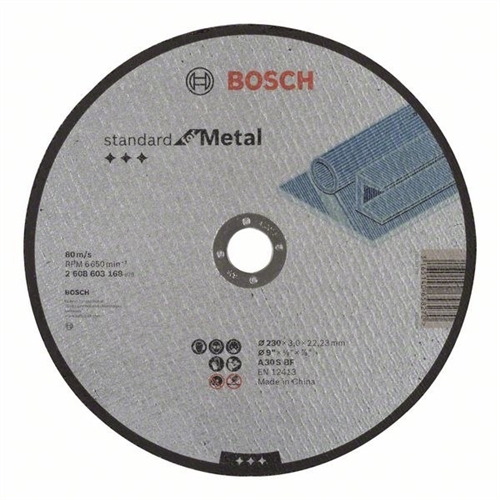 Bosch Trennscheibe gerade Standard for Metal A 30 S BF 230mm 3 0mm 1er-Pack Nr. 2608603168