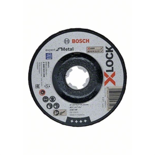 Bosch X-LOCK Schruppscheibe EXPERT for Metal 125x6x22 23 gekröpft Nr. 2608619259