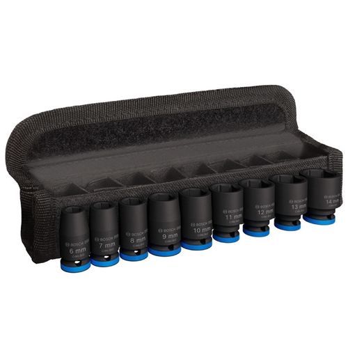 Bosch PRO Impact Socket Set 1/4 Zoll Standard 9‐tlg. Nr. 2608003034