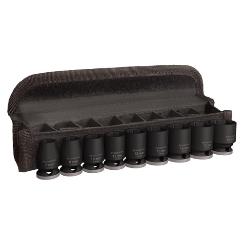 griffbereit24 - Bosch PRO Impact Socket Set, 3/8 Zoll, Standard, 9 