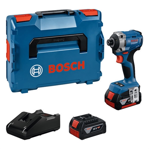Bosch Akku-Drehschlagschrauber GDR 18V-215 2 x Akku GBA 18V 4.0Ah L-BOXX 136 Nr. 06019N2002