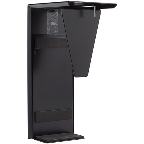 CPU Halter Höhe: 250- 460mm Breite: 60-190mm Tiefe: 142mm max. Belastung: 15kg RAL 9005 tiefschwarz Nr. CPU.40