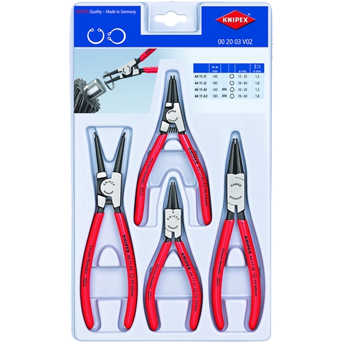 Knipex Sicherungsringzangen-Set (SB-Karte/Blister) Nr. 00 20 03 V02