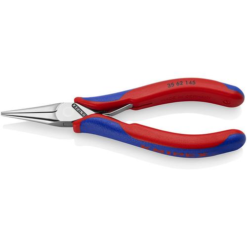 Knipex Elektronik-Greifzange mit Mehrkomponenten-Hüllen 145 mm Nr. 35 62 145