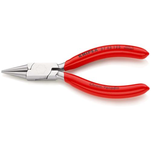 Knipex Greifzange für Feinmechanik mit Kunststoff überzogen verchromt 125 mm Nr. 37 43 125