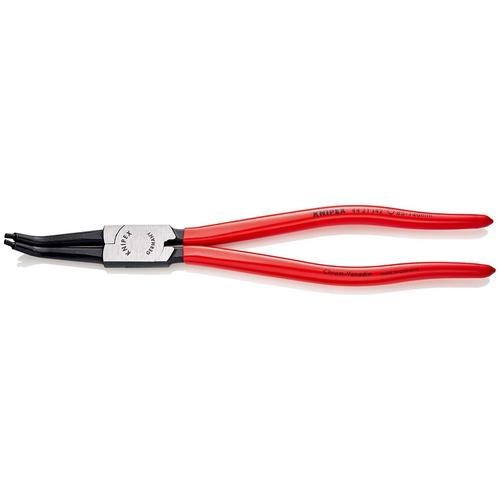 Knipex Sicherungsringzange für Innenringe in Bohrungen 45° gewinkelt mit Kunststoff überzogen schwarz atramentiert 310 mm Nr. 44 31 J42