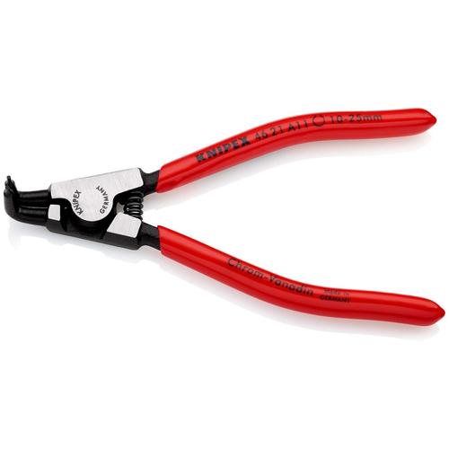 Knipex Sicherungsringzange für Außenringe auf Wellen mit Kunststoff überzogen schwarz atramentiert 125 mm (SB-Karte/Blister) Nr. 46 21 A11 SB