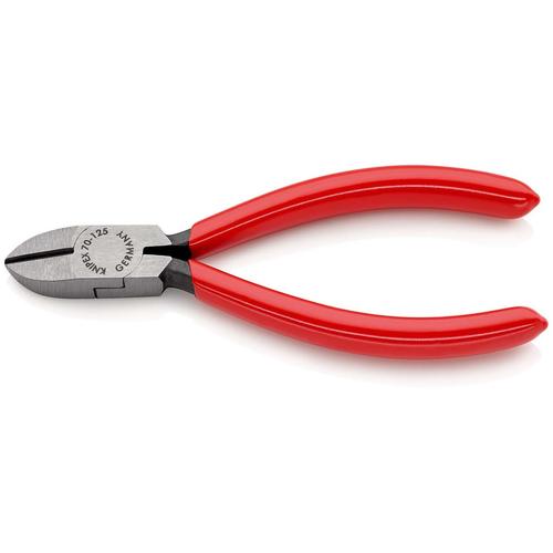 Knipex Seitenschneider mit Kunststoff überzogen schwarz atramentiert 125 mm (SB-Karte/Blister) Nr. 70 01 125 SB