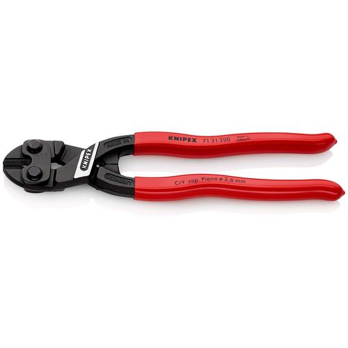 Knipex CoBolt Kompakt-Bolzenschneider mit Kunststoff überzogen schwarz atramentiert 200 mm Nr. 71 31 200
