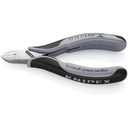 Knipex Elektronik-Seitenschneider ESD mit Mehrkomponenten-Hüllen 115 mm Nr. 77 12 115 ESD