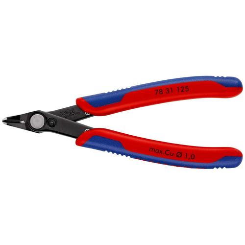 Knipex Electronic Super Knips mit Mehrkomponenten-Hüllen brüniert 125 mm Nr. 78 31 125