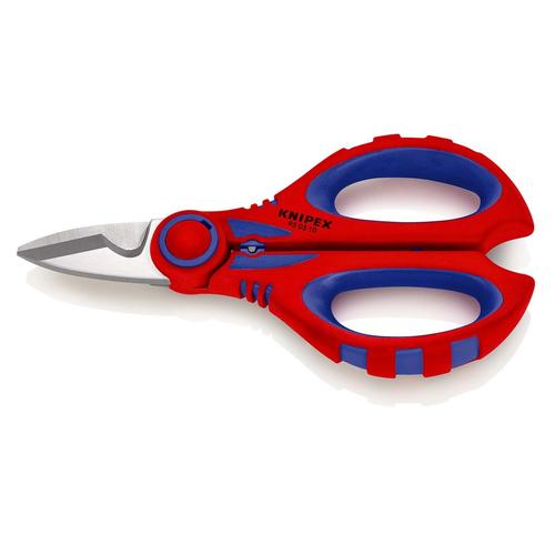 Knipex Elektrikerschere mit Mehrkomponenten-Hüllen glasfaserverstärkt 160 mm Nr. 95 05 10 SB