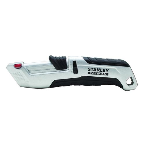 Stanley FatMax Metall Sicherheitsmesser mit 3-Seiten-Schieber vollautomatischem Klingeneinzug und gummiertem Komfortgriff Nr. FMHT10367-0