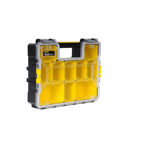 Stanley Organizer FatMax 10 T. Fächer 44 6x11 6x35 7cm herausnehmbare Boxen robust Nr. 1-97-521