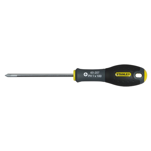Stanley Schraubendreher FatMax Phillips PH1 Klingenlänge 100mm mit Aufhängeauge Nr. 0-65-207