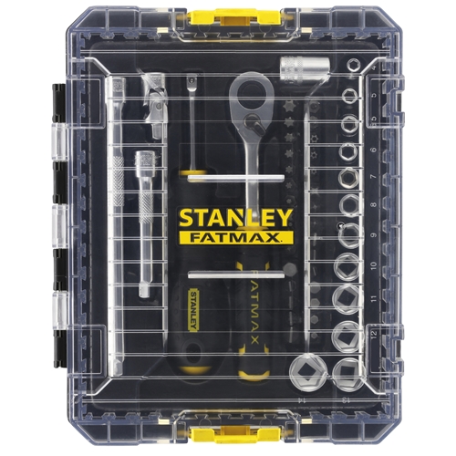 griffbereit24 - Stanley FatMax 1/4 Zoll STAK Steckschlüssel-Set 48-teilig  im mittelgroßen STAK Koffer Nr. FMMT98101-0