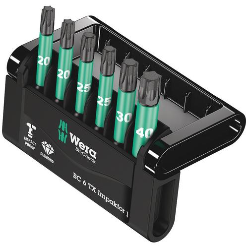 Wera Bit-Sortiment Bit-Check 6 TORX Impaktor 1 Nr. 05057693001