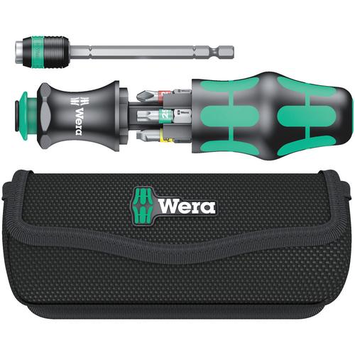 Wera Kombi-Schrauber mit 6 Bits mit Tasche Kraftform Kompakt 20 Tool Finder 1 Nr. 05051016001