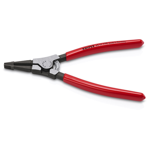 Knipex Montagezange für Sprengringe auf Wellen mit Kunststoff überzogen brüniert 170 mm Nr. 45 11 170