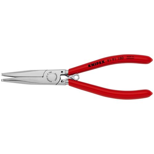 Knipex Polsterklammerzange mit Kunststoff überzogen spiegelpoliert 180 mm Nr. 91 91 180