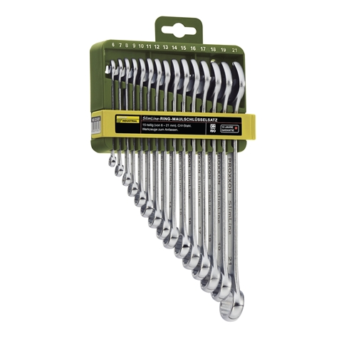 Proxxon SlimLine-Ring-Maulschlüsselsatz 6-21mm (15-teilig) DIN 3113 ISO 3318 Nr. 23821