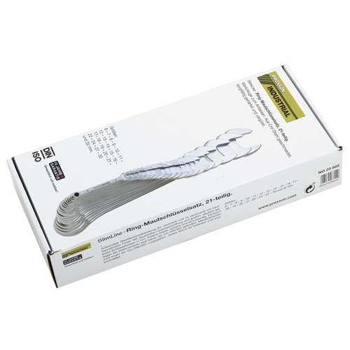 Proxxon SlimLine-Ring-Maulschlüsselsatz 6-32mm (21-teilig) DIN 3113 ISO 3318 Nr. 23822