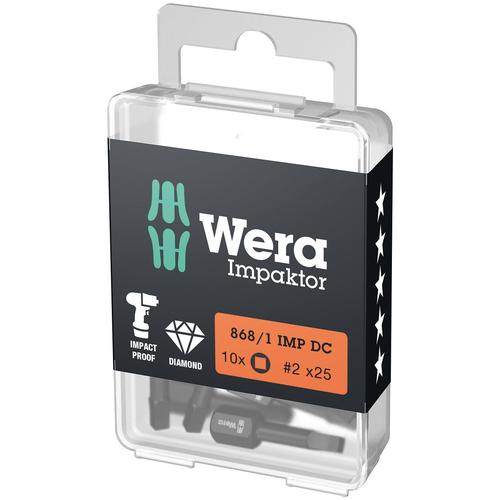 Wera Innenvierkant Bit Impaktor 868/1 IMP DC # 2x25mm DIY-Box Nr. 05057631001