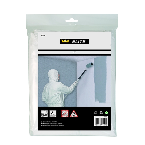 Mako Schutzanzug ELITE Gr. XL einteilig mit Reißverschluss und Kapuze Schutzklasse: CAT1 wasserdicht und atmungsaktiv reißfest Nr. 9520 04