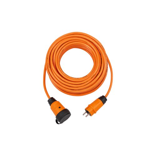 Brennenstuhl professionalLINE Verlängerungskabel VQ 2100 IP44 (25m Kabel in orange H07BQ-F 3G1.5 Baustelleneinsatz und ständiger Einsatz im
