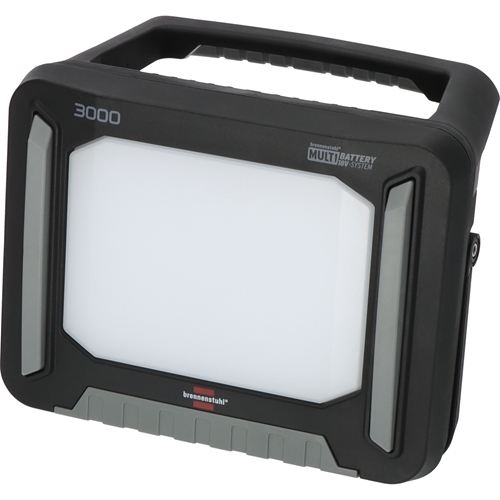 Brennenstuhl Multi Battery LED Akku Baustrahler 3000 MA (3150lm IP65 Arbeitsleuchte kompatibel mit 18V Akkus 11 verschiedener Hersteller