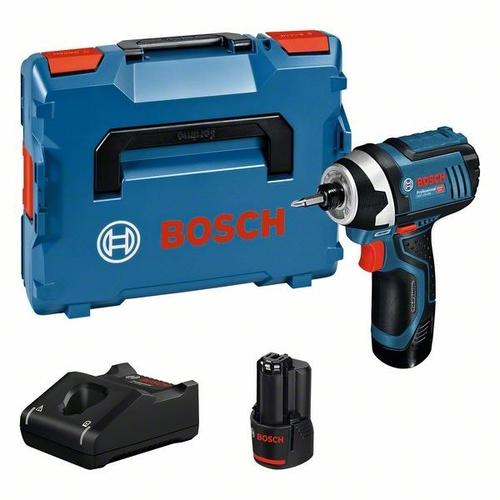 Bosch Akku-Drehschlagschrauber GDR 12V-105 mit 2 x 2.0Ah Li-Ion Akku L-BOXX Nr. 06019A6977
