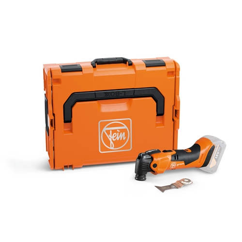 Akku-Multimaster AMM 500 Plus AS mit Bi-Metall-E-Cut Universal-Sägeblatt (44 mm) für Holz Metall und Kunststoffe im AMPShare 18