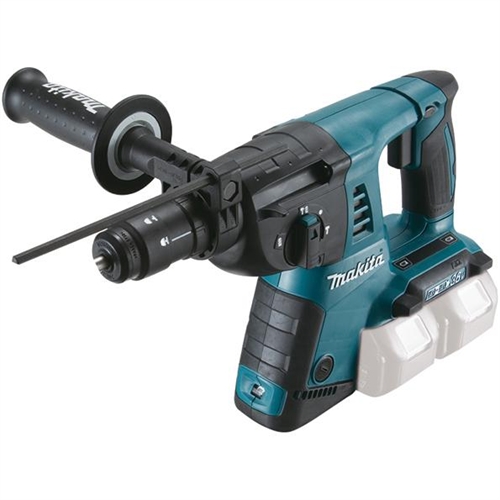 Makita Bohrhammer DHR281ZJ SDS-plus und Schnellspannbohrfutter Akkuspannung 2x 18V Drehzahl bis 980 U/min Schlagzahl bis 5000