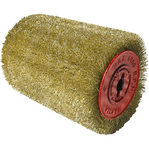 Makita Stahldrahtbürste 0 5mm vermessingt Durchmesser 100mm Breite 120mm Nr. P-65648