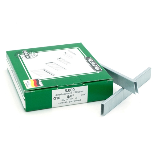 PREBENA O16CNK Heftklammern verzinkt (Inhalt VE: 5000 Stück)