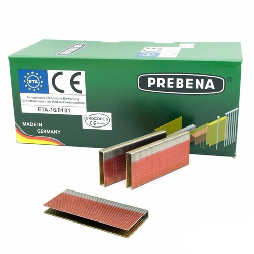 PREBENA L38CRFHA-ETA Heftklammern rost- u. säurebeständig geharzt (Inhalt VE: 12100 Stück)